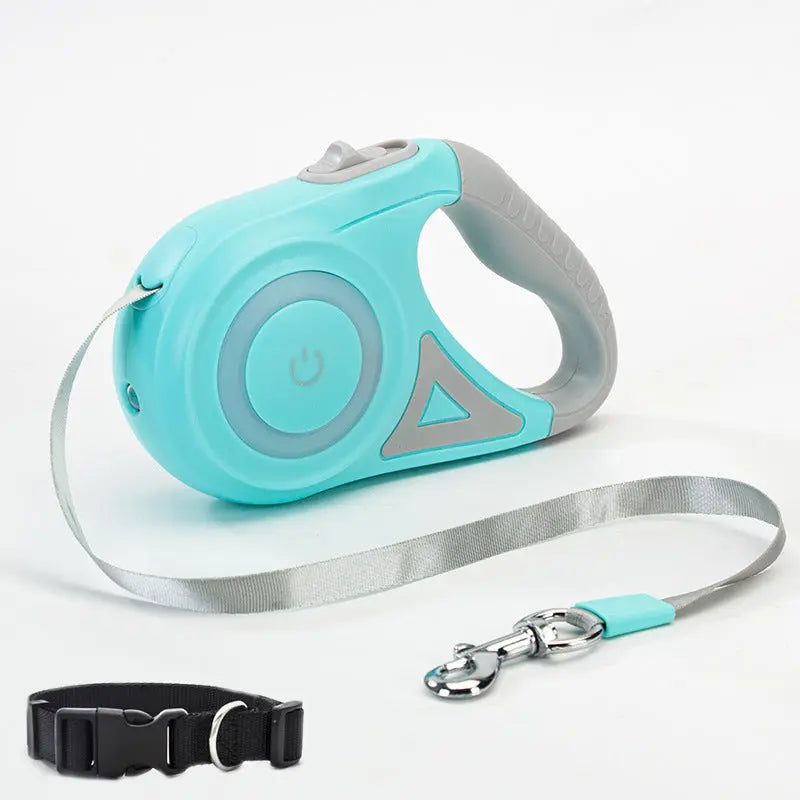 Dog Leash Retractable Leash And Dog Collar Spotlight Automat