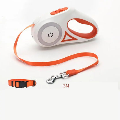 Dog Leash Retractable Leash And Dog Collar Spotlight Automat