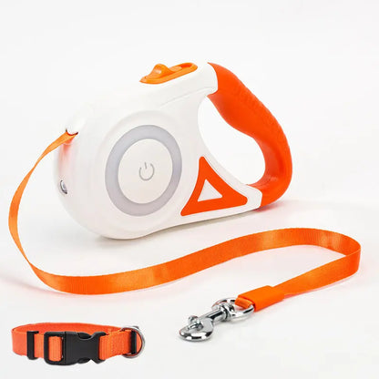 Dog Leash Retractable Leash And Dog Collar Spotlight Automat