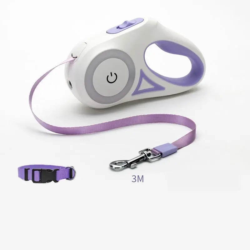 Dog Leash Retractable Leash And Dog Collar Spotlight Automat