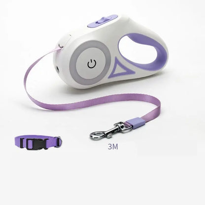 Dog Leash Retractable Leash And Dog Collar Spotlight Automat