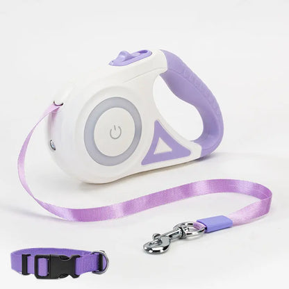 Dog Leash Retractable Leash And Dog Collar Spotlight Automat