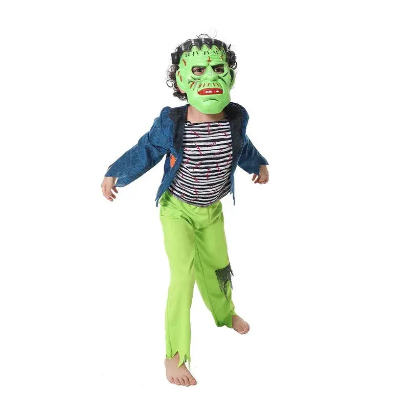 Boy Cartoon Frankenstein Cosplay Costume Boys Girls Horror Halloween Destroyer Outfits Carnival Easter Purim Fancy Dress Novara Shop
