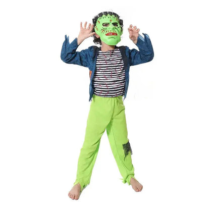 Boy Cartoon Frankenstein Cosplay Costume Boys Girls Horror Halloween Destroyer Outfits Carnival Easter Purim Fancy Dress Novara Shop
