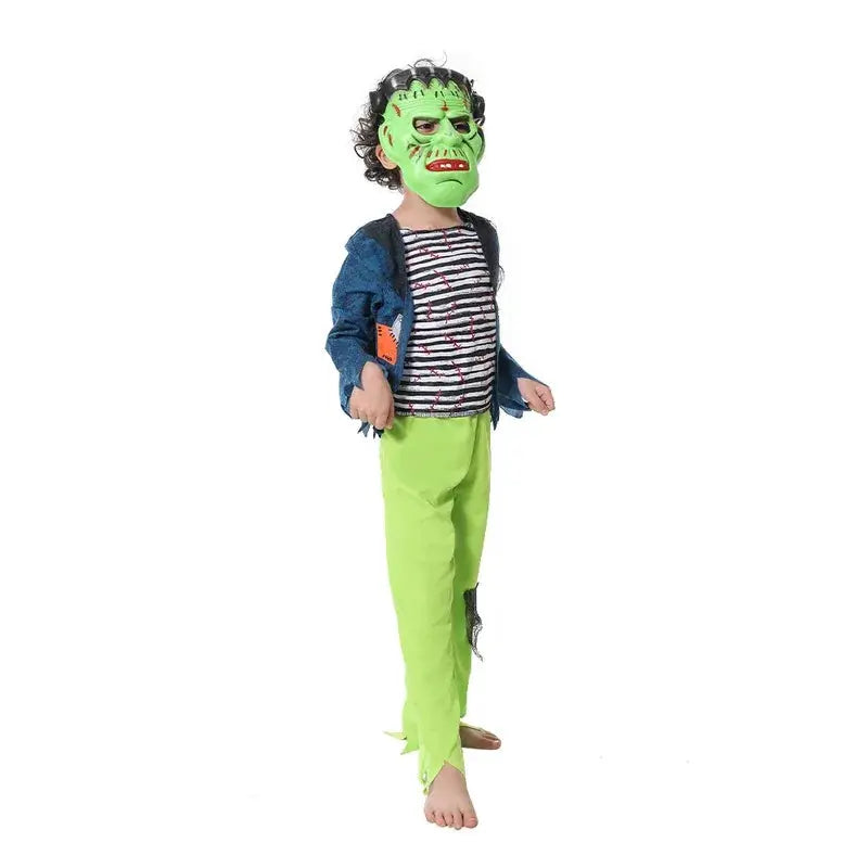 Boy Cartoon Frankenstein Cosplay Costume Boys Girls Horror Halloween Destroyer Outfits Carnival Easter Purim Fancy Dress Novara Shop