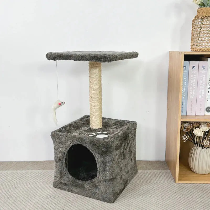 YXT Pet Supplies Natural Sisal Cat Climbing Frame Square Flannel Cat Nest Home Decorations Novara Shop