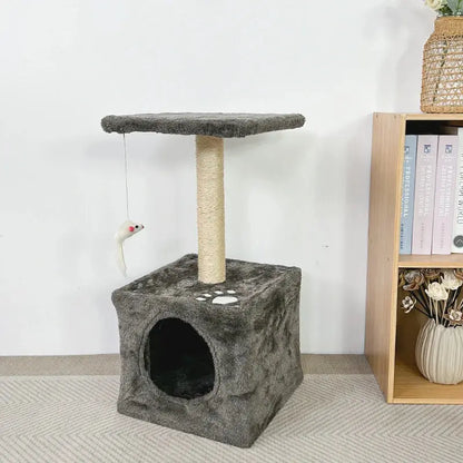 YXT Pet Supplies Natural Sisal Cat Climbing Frame Square Flannel Cat Nest Home Decorations Novara Shop