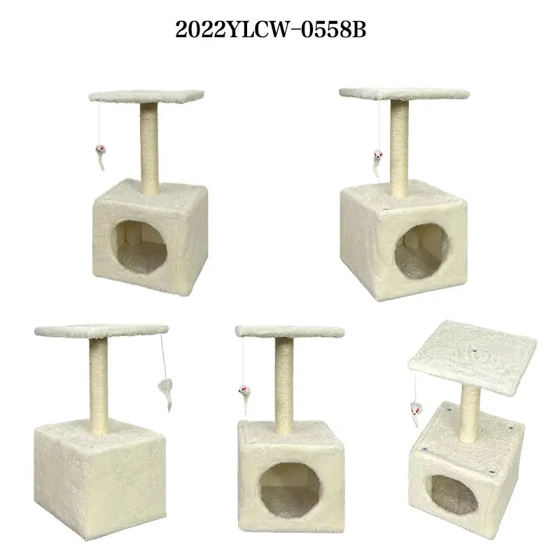 YXT Pet Supplies Natural Sisal Cat Climbing Frame Square Flannel Cat Nest Home Decorations Novara Shop