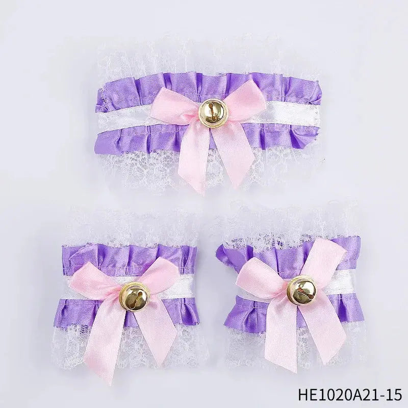 Womens Halloween Maid Lace Cat Ear Headband Hair Accessories Cat Ear Headband Long Tassel Japanese Animation Cosplay Accessories Novara Shop