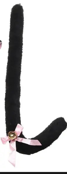 Womens Halloween Maid Lace Cat Ear Headband Hair Accessories Cat Ear Headband Long Tassel Japanese Animation Cosplay Accessories Novara Shop