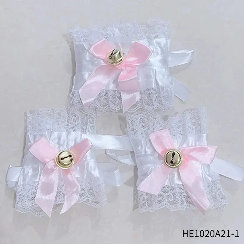 Womens Halloween Maid Lace Cat Ear Headband Hair Accessories Cat Ear Headband Long Tassel Japanese Animation Cosplay Accessories Novara Shop