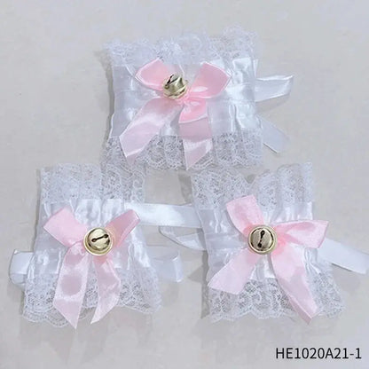 Womens Halloween Maid Lace Cat Ear Headband Hair Accessories Cat Ear Headband Long Tassel Japanese Animation Cosplay Accessories Novara Shop