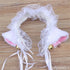 Womens Halloween Maid Lace Cat Ear Headband Hair Accessories Cat Ear Headband Long Tassel Japanese Animation Cosplay Accessories Novara Shop
