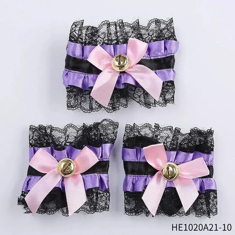 Womens Halloween Maid Lace Cat Ear Headband Hair Accessories Cat Ear Headband Long Tassel Japanese Animation Cosplay Accessories Novara Shop