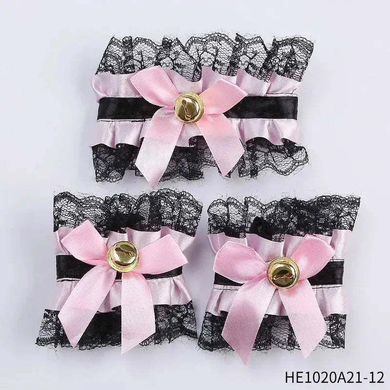 Womens Halloween Maid Lace Cat Ear Headband Hair Accessories Cat Ear Headband Long Tassel Japanese Animation Cosplay Accessories Novara Shop