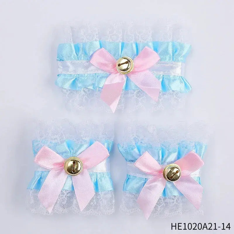 Womens Halloween Maid Lace Cat Ear Headband Hair Accessories Cat Ear Headband Long Tassel Japanese Animation Cosplay Accessories Novara Shop