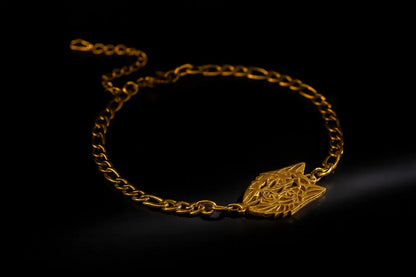 Figaro Chain Bracelet | Wolf Head Bracelet | Novara Shop