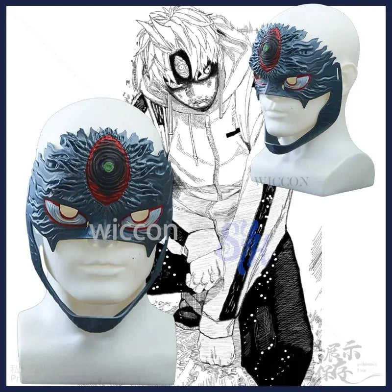 JJ Enjōji Jin Cosplay Dandadan SE2 Anime Costume Evil Eye 3D Polylactic Acid Base Mask Horror Halloween Christmas Party Gifts Novara Shop