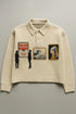 Mens High Quality Knitted Gallery Sweater Loose Long Sleeve Pa
