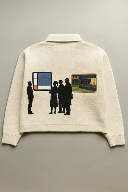 Mens High Quality Knitted Gallery Sweater Loose Long Sleeve Pa Novara Shop