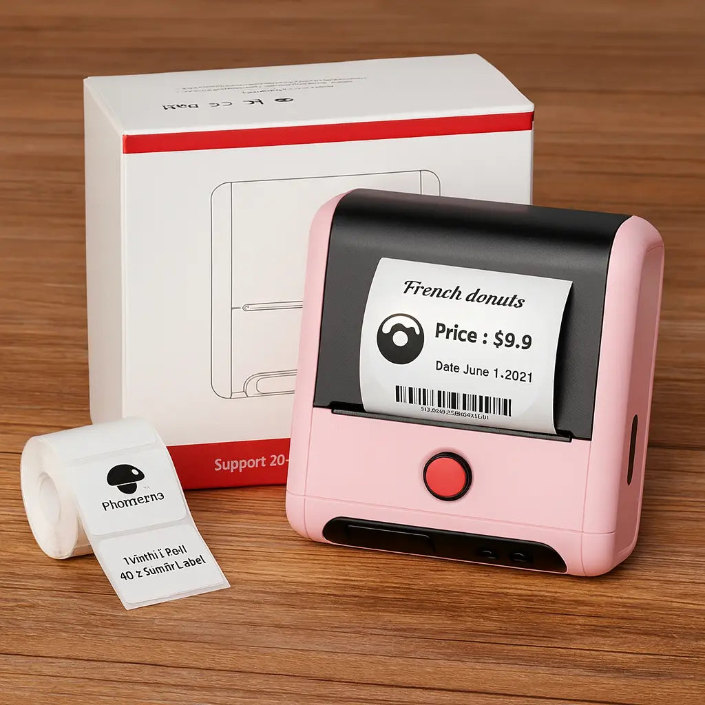 Mini Bluetooth Thermal Barcode Sticker Small Label Printer Household Novara Shop