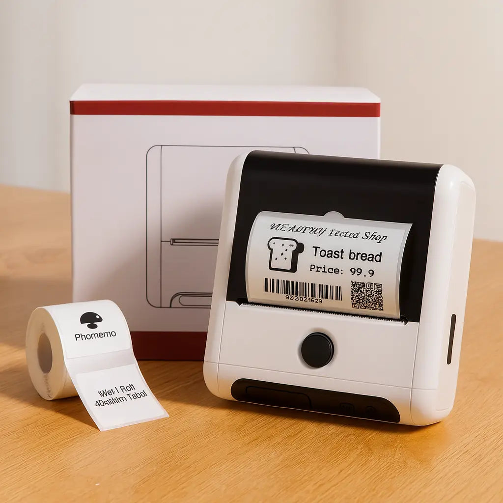Mini Bluetooth Thermal Barcode Sticker Small Label Printer Household Novara Shop