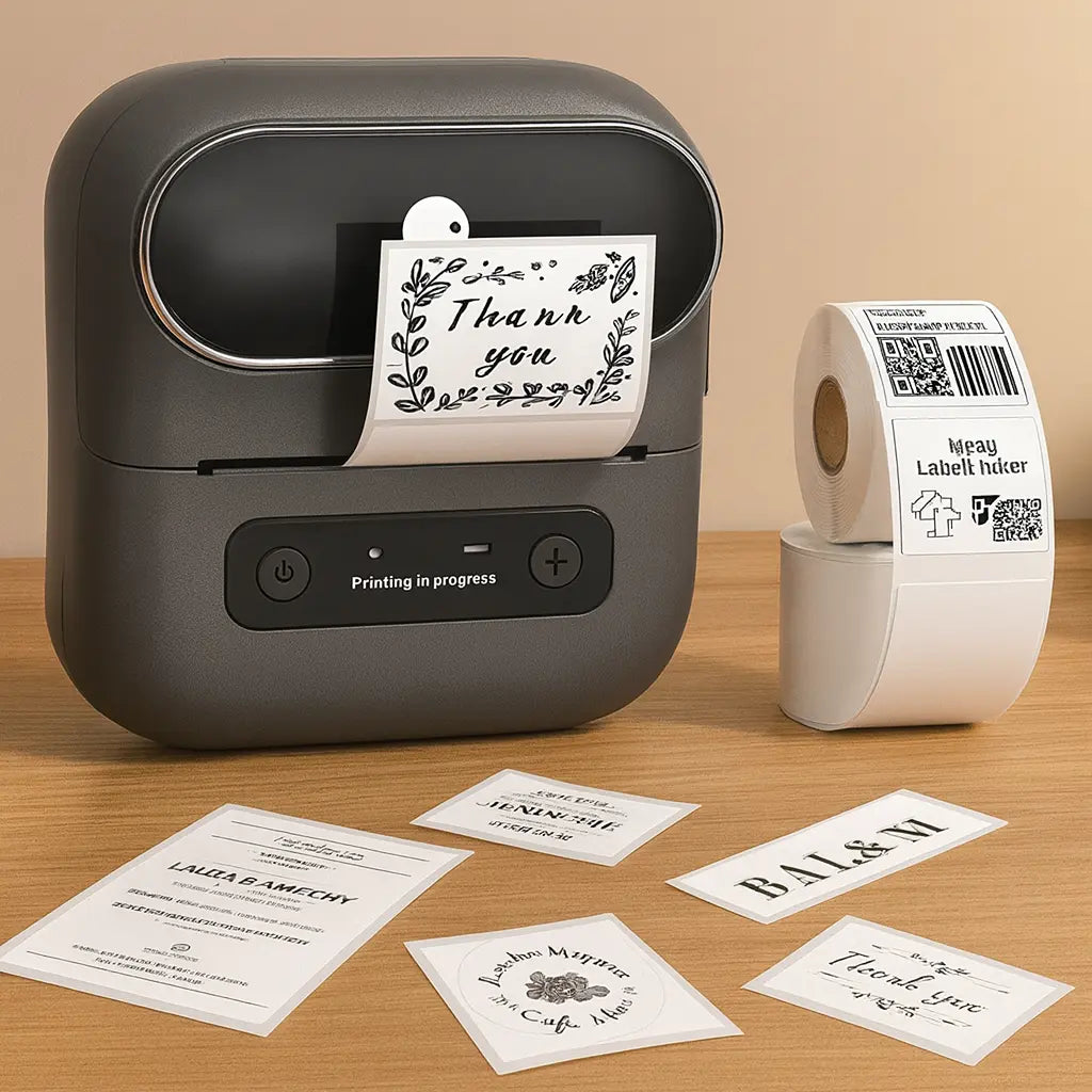 Mini Bluetooth Thermal Barcode Sticker Small Label Printer Household Novara Shop