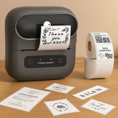 Mini Bluetooth Thermal Barcode Sticker Small Label Printer Household Novara Shop
