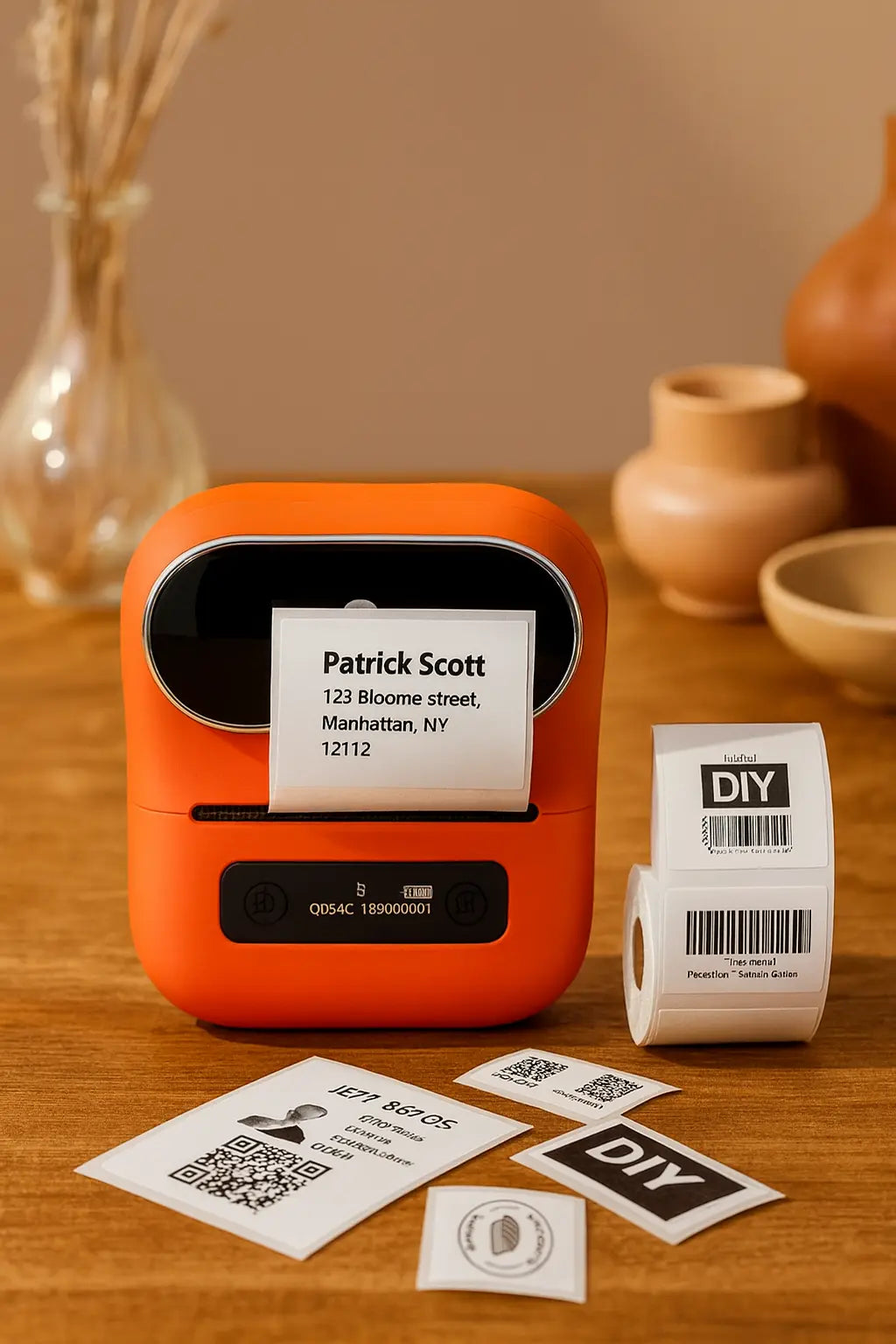 Mini Bluetooth Thermal Barcode Sticker Small Label Printer Household Novara Shop