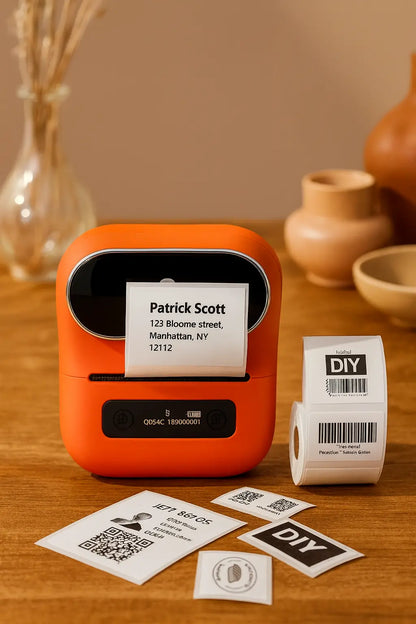 Mini Bluetooth Thermal Barcode Sticker Small Label Printer Household Novara Shop