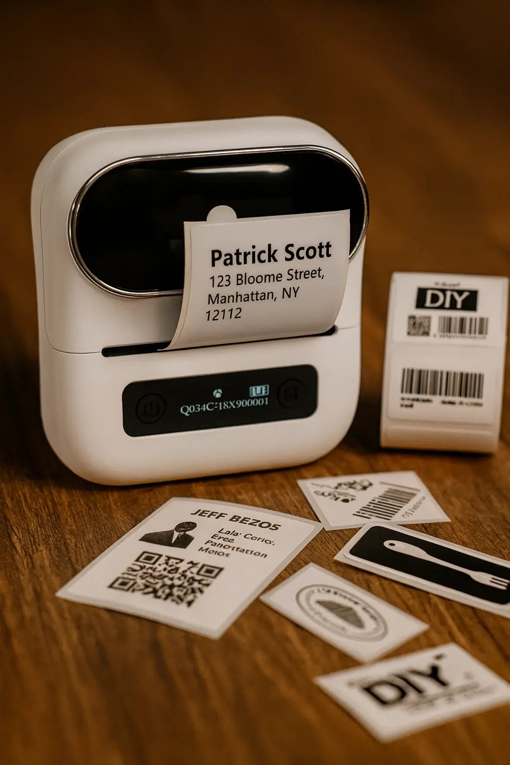 Mini Bluetooth Thermal Barcode Sticker Small Label Printer Household Novara Shop