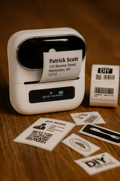Mini Bluetooth Thermal Barcode Sticker Small Label Printer Household Novara Shop