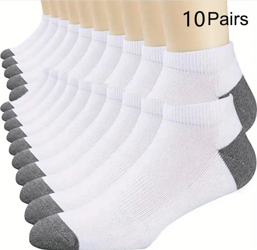 10pairs Breathable Cotton Sports Stockings Men Bamboo Fiber Autumn and Winter Men Socks Sweat Absorption Deodorant Business Sox Novara Shop