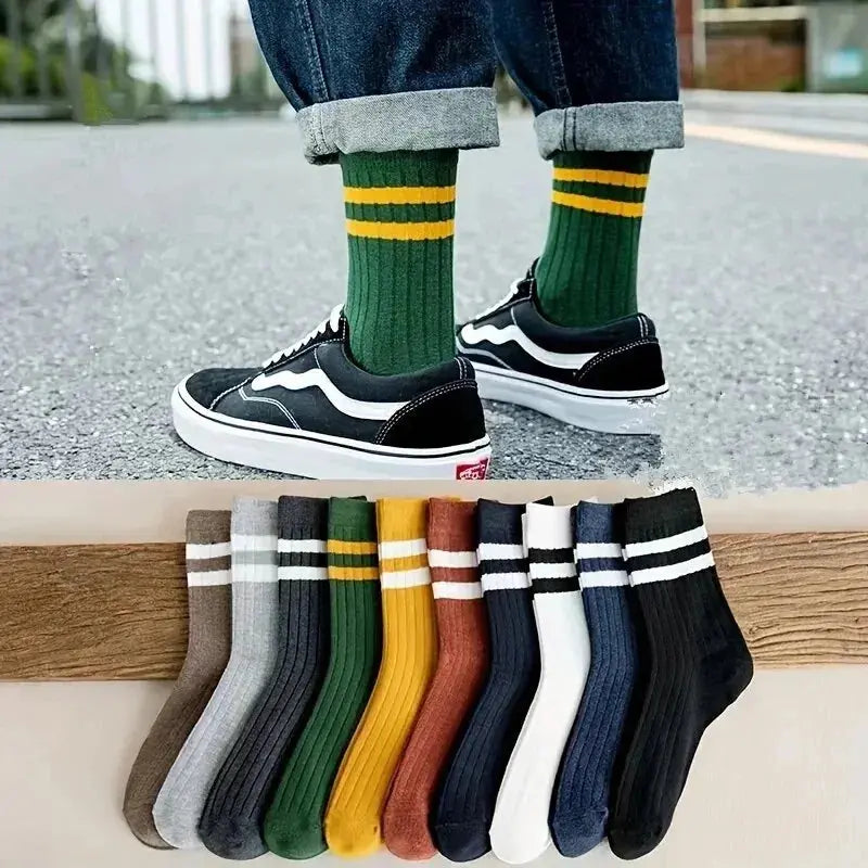 10pairs Breathable Cotton Sports Stockings Men Bamboo Fiber Autumn and Winter Men Socks Sweat Absorption Deodorant Business Sox Novara Shop