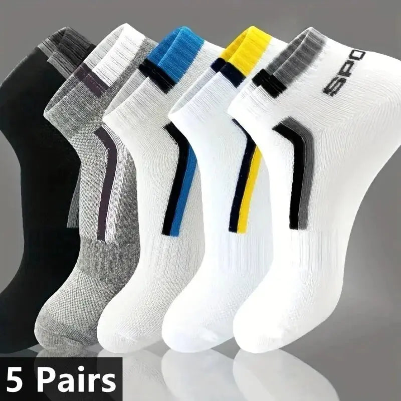 10pairs Breathable Cotton Sports Stockings Men Bamboo Fiber Autumn and Winter Men Socks Sweat Absorption Deodorant Business Sox Novara Shop
