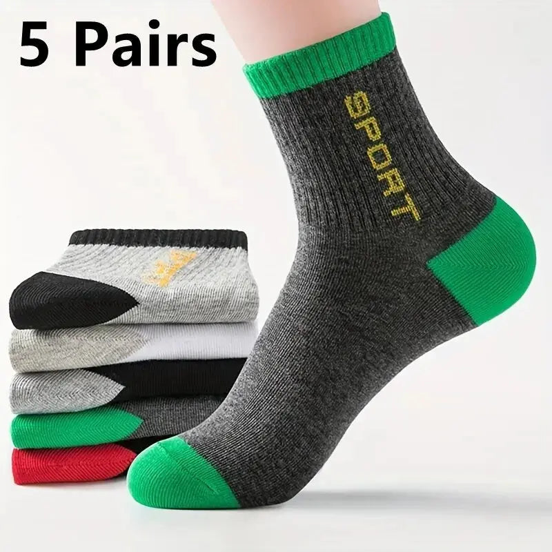 10pairs Breathable Cotton Sports Stockings Men Bamboo Fiber Autumn and Winter Men Socks Sweat Absorption Deodorant Business Sox Novara Shop