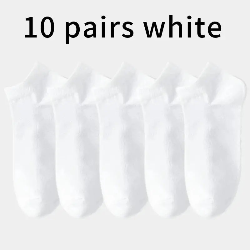 10pairs Breathable Cotton Sports Stockings Men Bamboo Fiber Autumn and Winter Men Socks Sweat Absorption Deodorant Business Sox Novara Shop