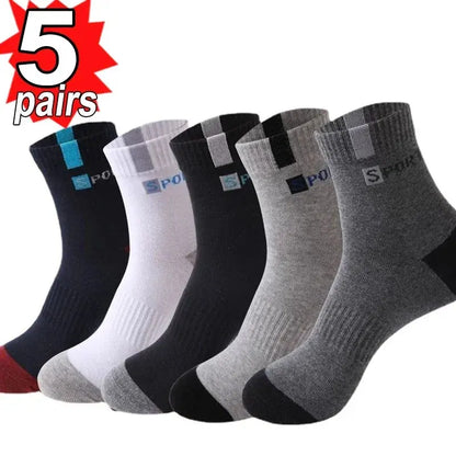 10pairs Breathable Cotton Sports Stockings Men Bamboo Fiber Autumn and Winter Men Socks Sweat Absorption Deodorant Business Sox Novara Shop