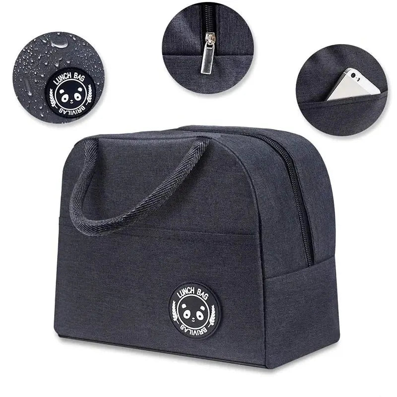 1pc Insulated Lunch Bag Leak Proof Thermal Lunch Box Bag Portable Food Container For Work School Picnic Aluminum Foil Bento Bags Novara Shop