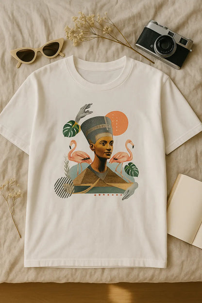 NovaraShop Collection 100% Cotton T-Shirt For Women Design High Quality Novara Shop