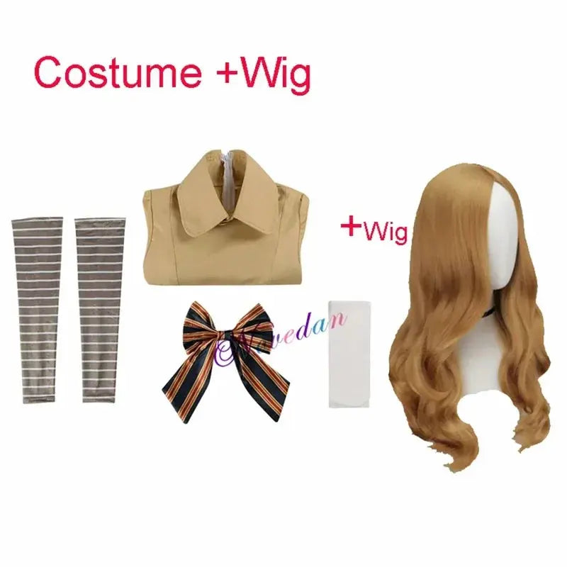 M3gan cosplay costume adult kids Megan AI doll robots dress coat full set outfit Horror Halloween costume wig women girls Novara Shop