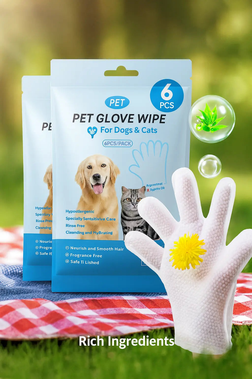 Pet Cleaning Gloves | Pet Bathing Gloves | Novara Shop