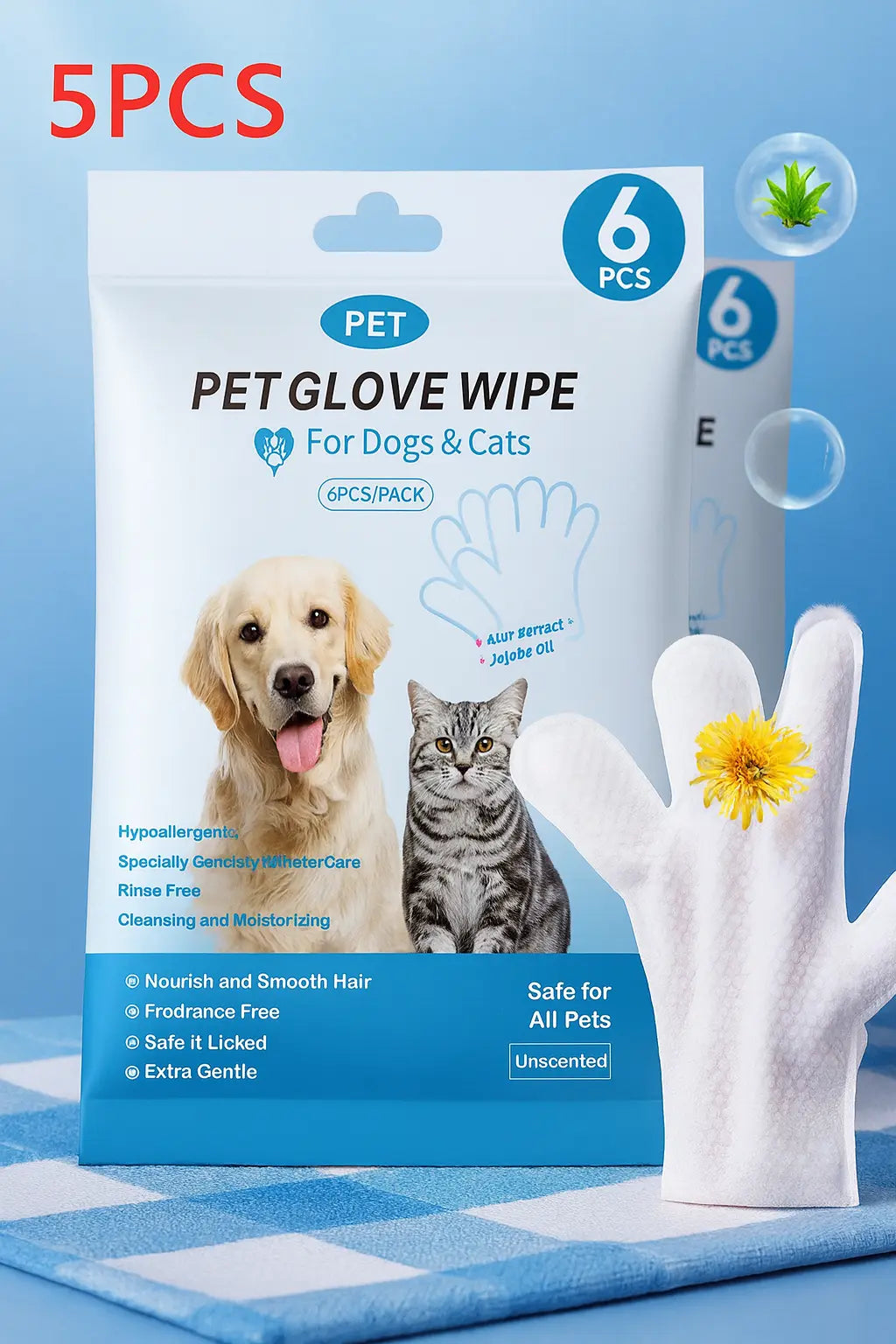 Pet Cleaning Gloves | Pet Bathing Gloves | Novara Shop