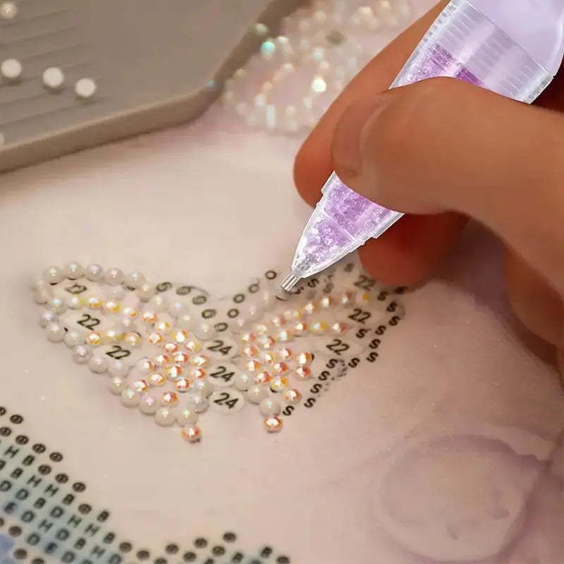 Diamond Painting Pen Tool Diamond Art Pen Flower Pot Shaped Point Drill Pen Nail Point Diamond Dotting for Nail Art Craft Making Novara Shop