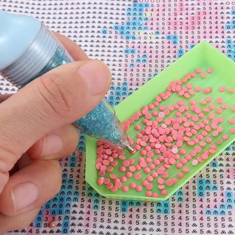 Diamond Painting Pen Tool Diamond Art Pen Flower Pot Shaped Point Drill Pen Nail Point Diamond Dotting for Nail Art Craft Making Novara Shop