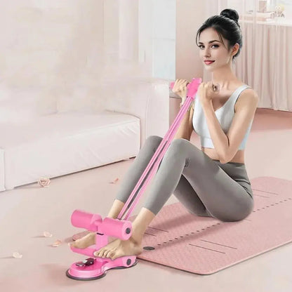 Sit Up Assist Fitness Equipment, Multifunctional Abdominal Fitness Device, Sit Ups Foot Holder with Elastic Suction Cups and Pul Novara Shop