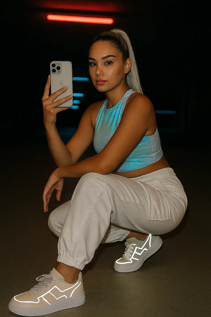 White Running Sneakers | Unisex White  Sneakers | Novara Shop