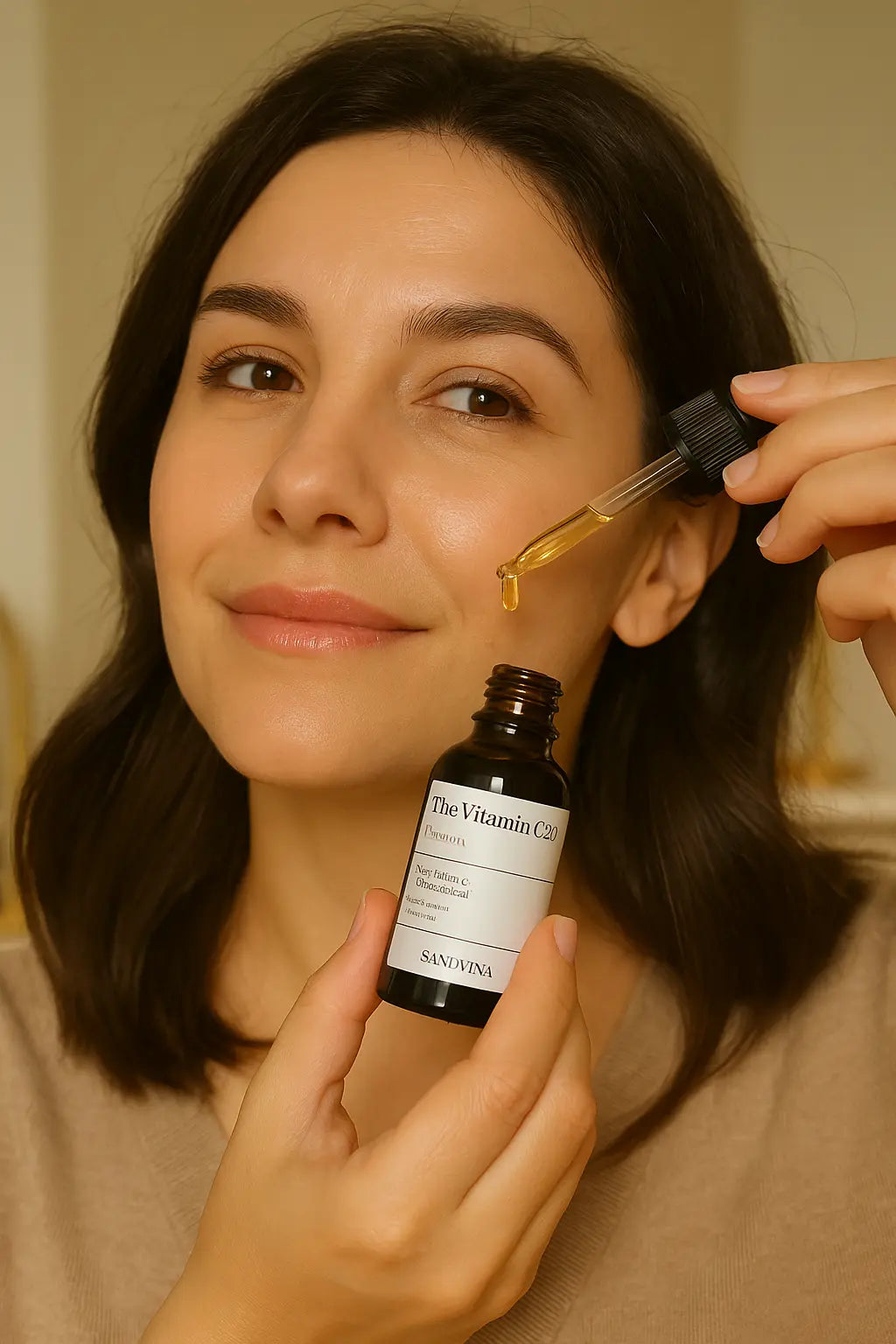 Sanlivna Korean Skincare 6 Peptide + 23% VC Duo - Firming &amp; Revitalizing Serum Set Novara Shop