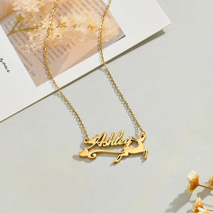 Nextvance Custom Name Necklace Bracelet Keychain Elk Santa Hat Style For Women Men Stainless Steel Jewelry Set Christmas Gifts Novara Shop