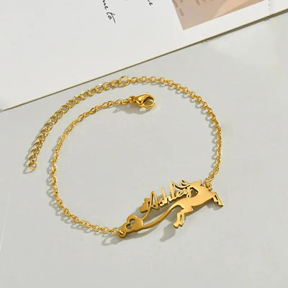 Nextvance Custom Name Necklace Bracelet Keychain Elk Santa Hat Style For Women Men Stainless Steel Jewelry Set Christmas Gifts Novara Shop